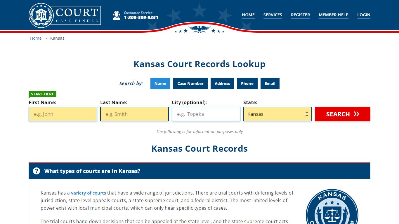 Kansas Court Records Lookup - KS Court Case Search